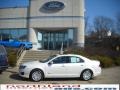 2010 White Platinum Tri-coat Metallic Ford Fusion Hybrid  photo #1