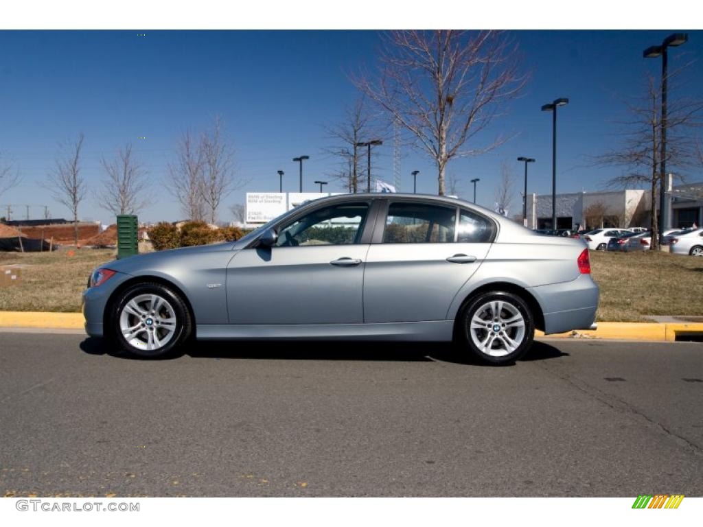 2008 3 Series 328xi Sedan - Titanium Silver Metallic / Black photo #3