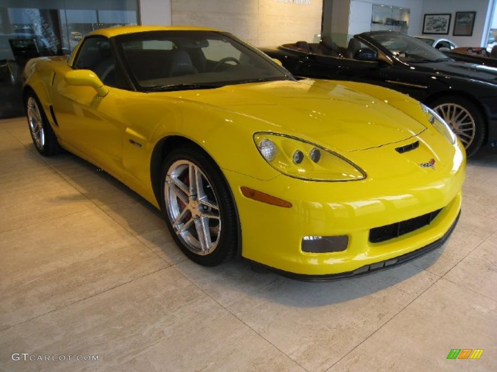 2007 Corvette Z06 - Velocity Yellow / Ebony photo #1