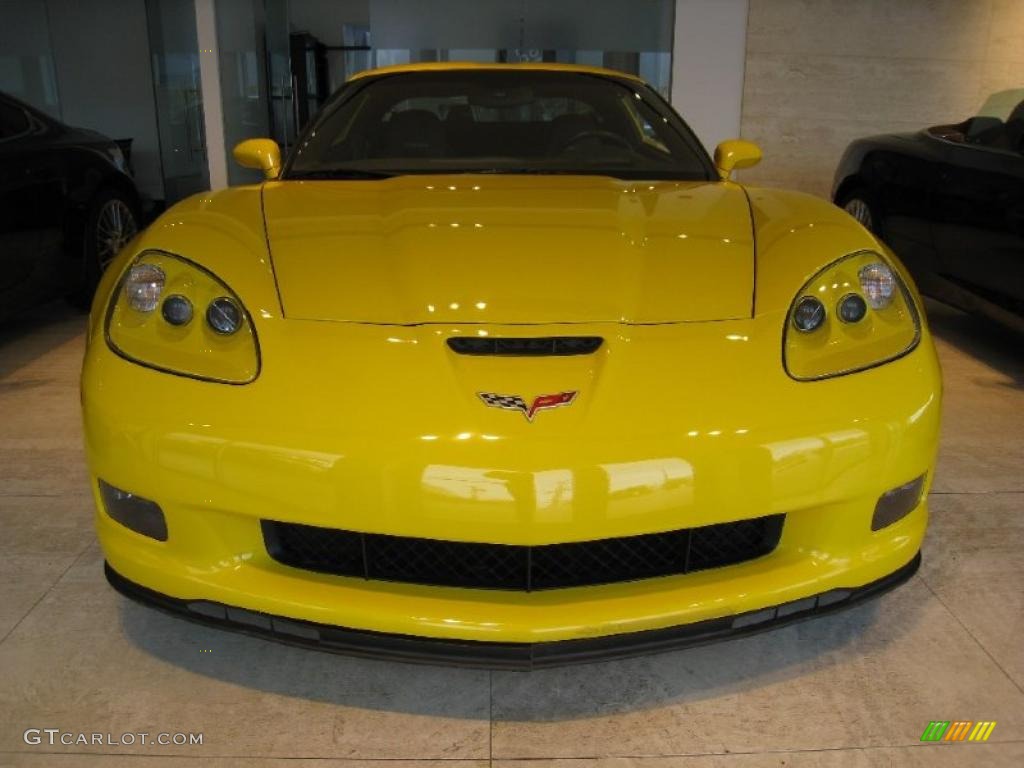 2007 Corvette Z06 - Velocity Yellow / Ebony photo #2