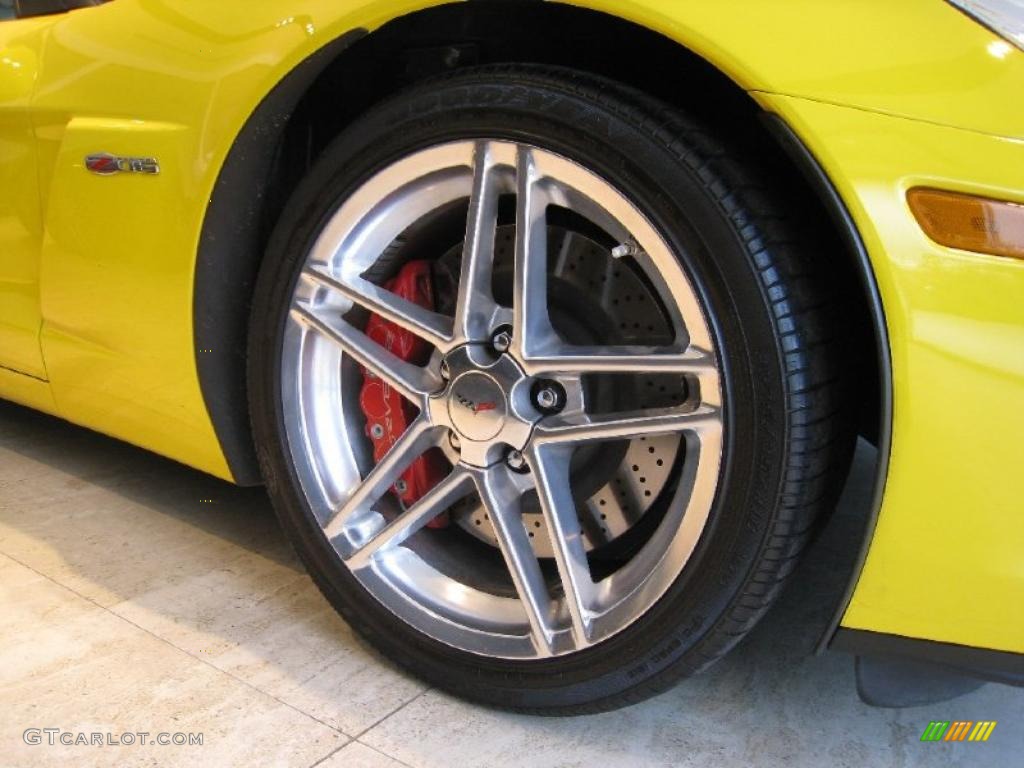 2007 Corvette Z06 - Velocity Yellow / Ebony photo #10