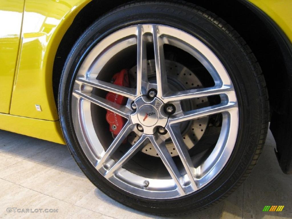 2007 Corvette Z06 - Velocity Yellow / Ebony photo #12