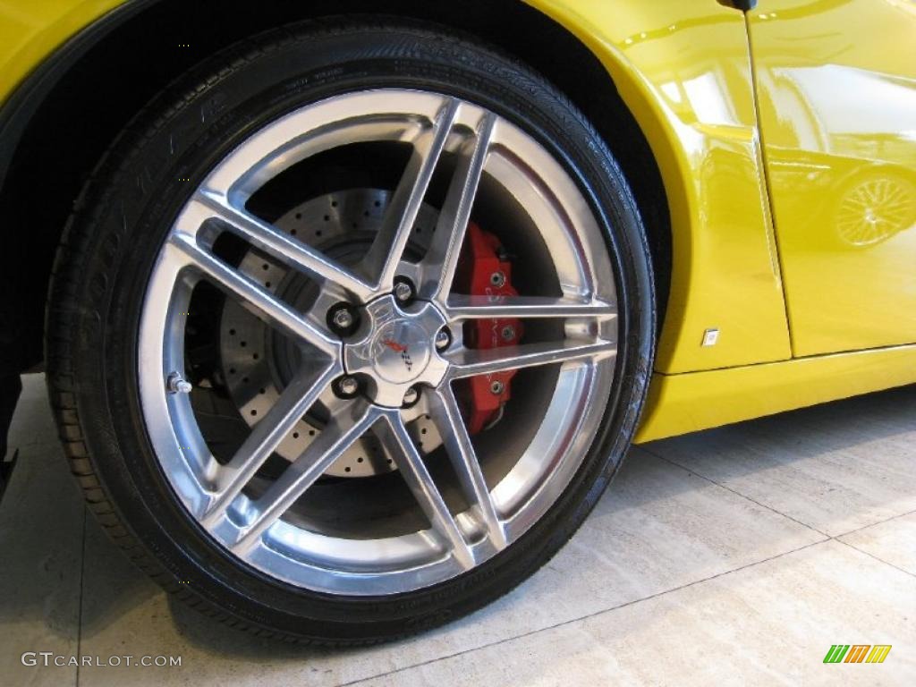 2007 Corvette Z06 - Velocity Yellow / Ebony photo #13