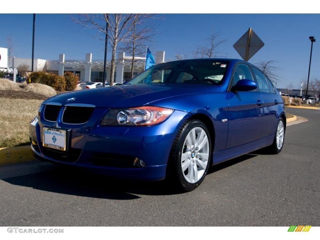 2007 3 Series 328i Sedan - Montego Blue Metallic / Grey photo #2