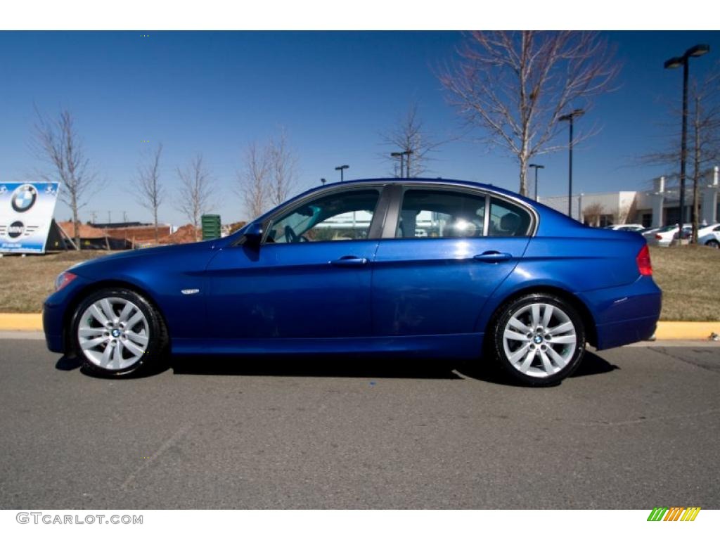 2007 3 Series 328i Sedan - Montego Blue Metallic / Grey photo #3