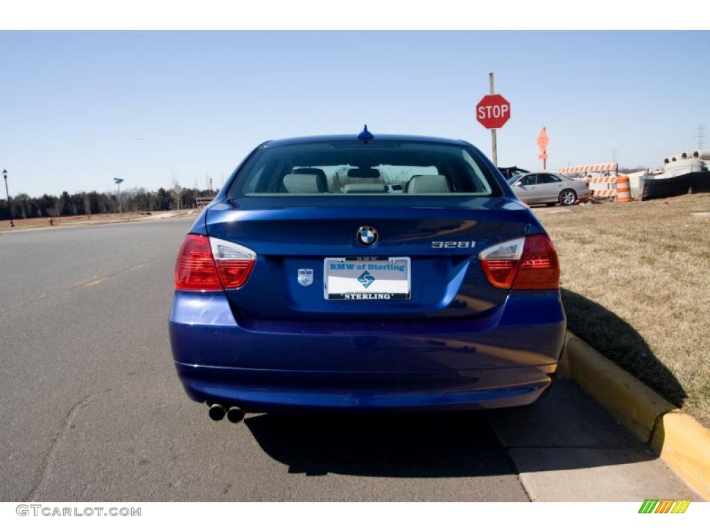 2007 3 Series 328i Sedan - Montego Blue Metallic / Grey photo #5