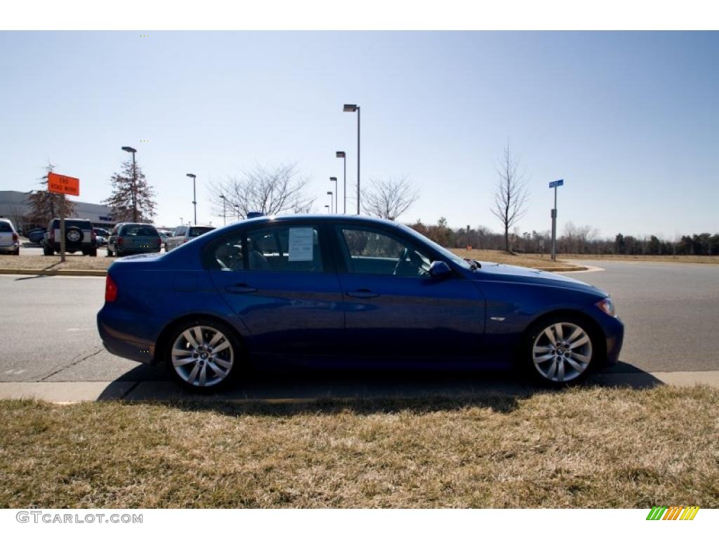 2007 3 Series 328i Sedan - Montego Blue Metallic / Grey photo #7
