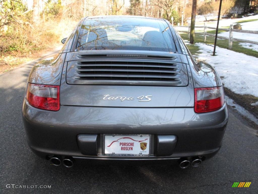 2007 911 Targa 4S - Meteor Grey Metallic / Natural Leather Brown photo #5