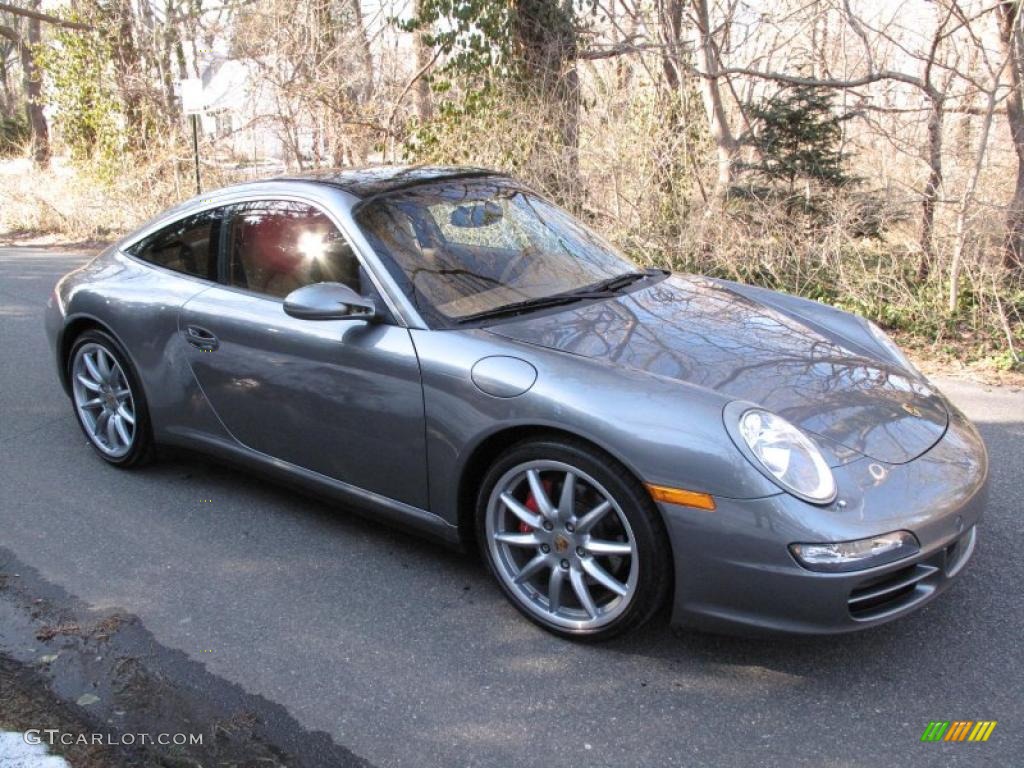 2007 911 Targa 4S - Meteor Grey Metallic / Natural Leather Brown photo #8