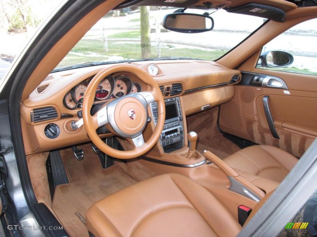 2007 911 Targa 4S - Meteor Grey Metallic / Natural Leather Brown photo #14