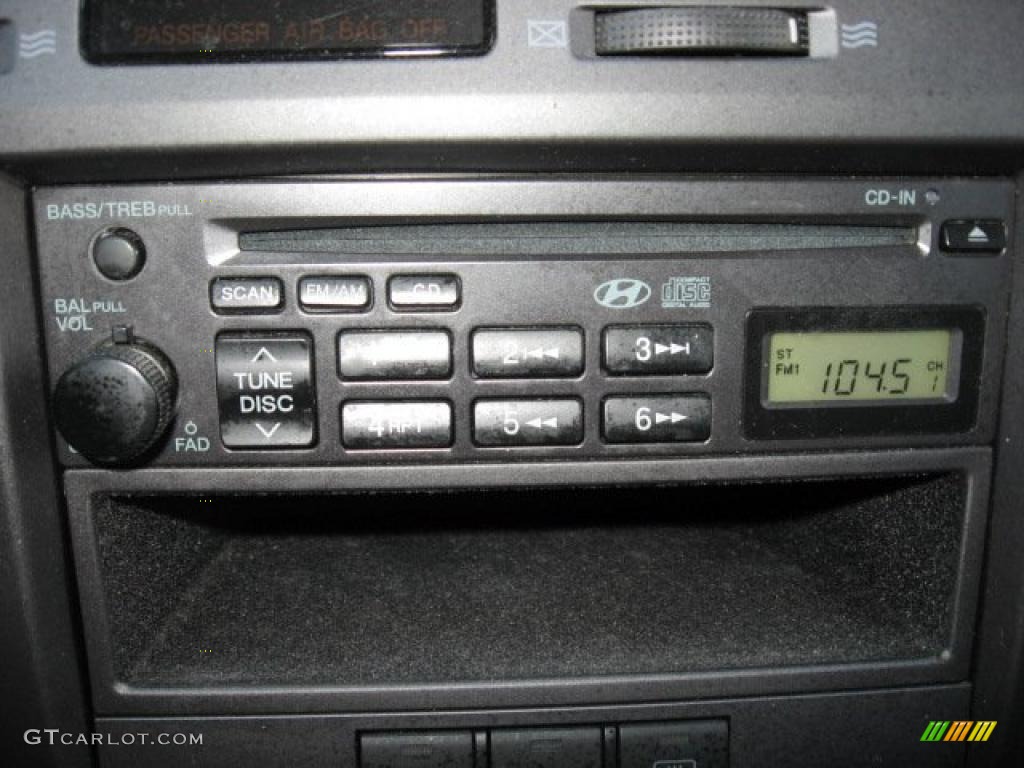 2006 Elantra GLS Hatchback - Ebony Black / Gray photo #17