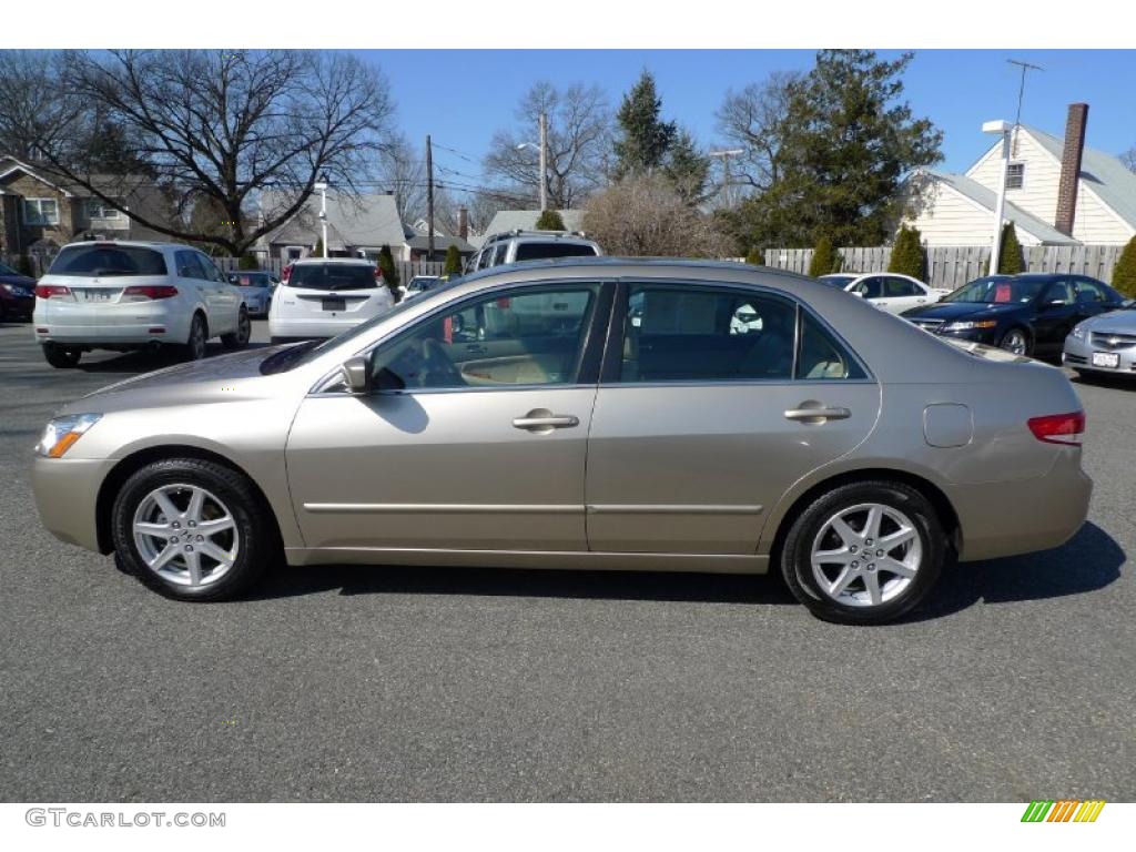 2003 Accord EX V6 Sedan - Desert Mist Metallic / Ivory photo #6