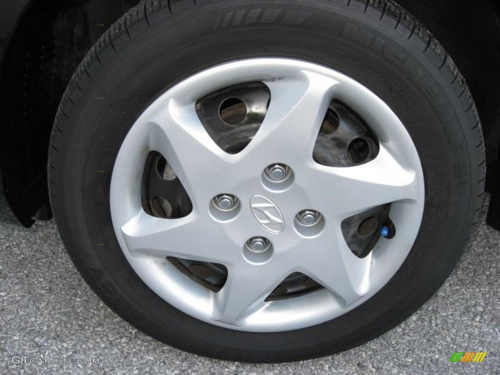 2006 Elantra GLS Hatchback - Ebony Black / Gray photo #46