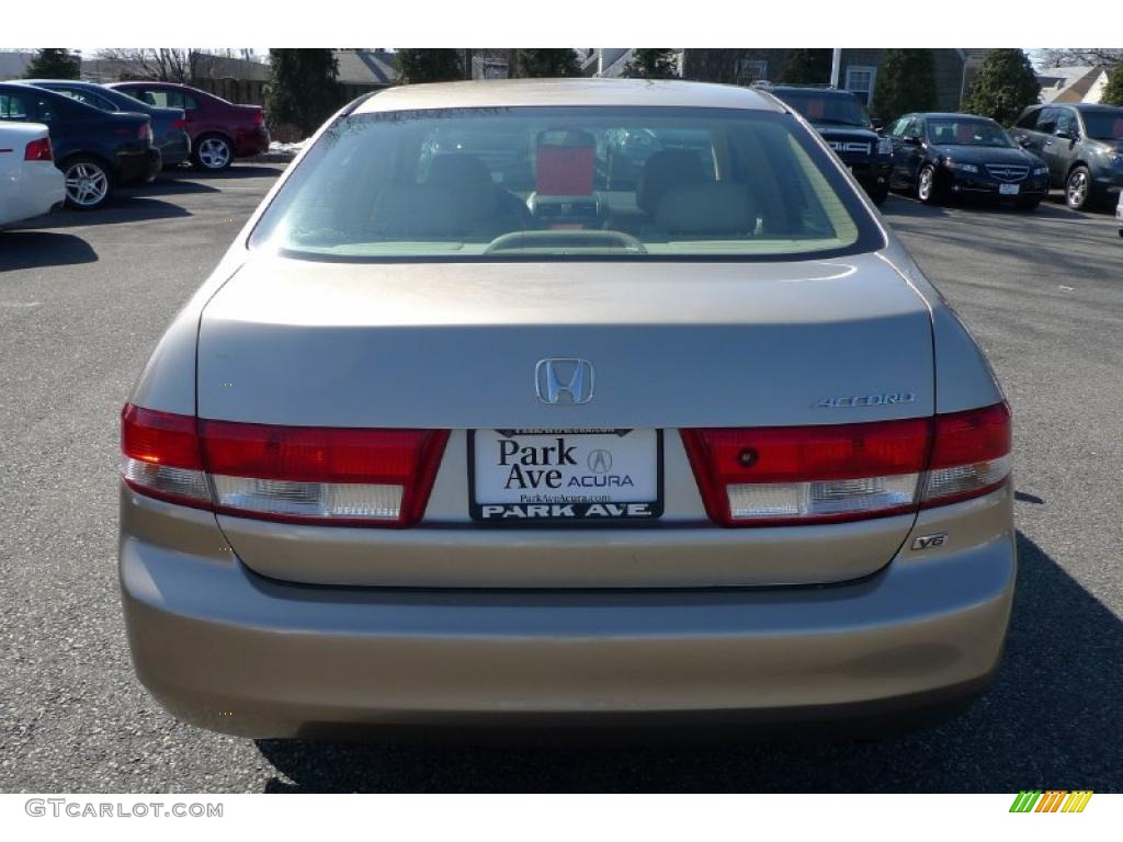 2003 Accord EX V6 Sedan - Desert Mist Metallic / Ivory photo #9