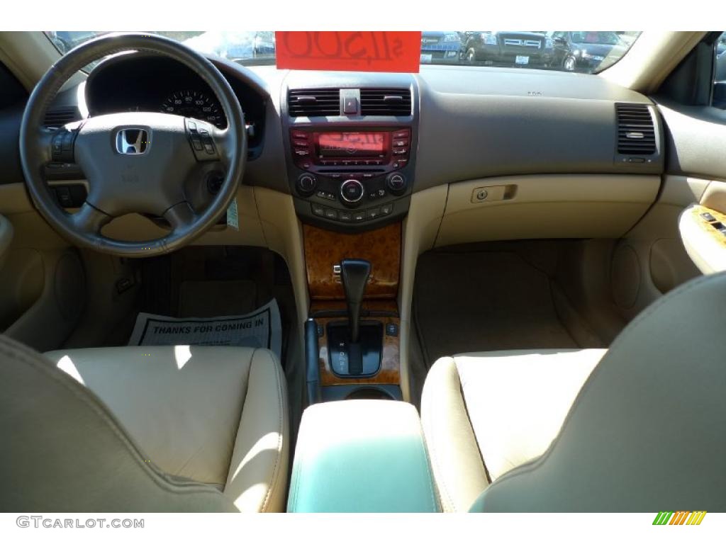 2003 Accord EX V6 Sedan - Desert Mist Metallic / Ivory photo #36