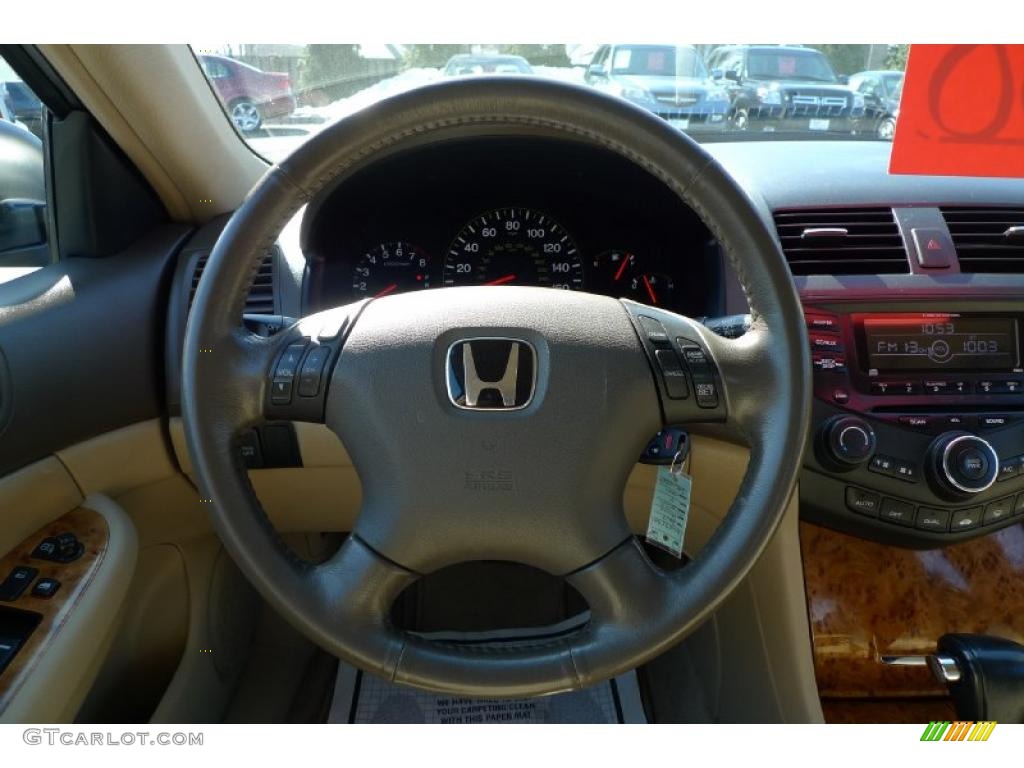 2003 Accord EX V6 Sedan - Desert Mist Metallic / Ivory photo #37