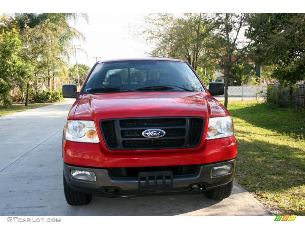 2004 F150 FX4 SuperCrew 4x4 - Bright Red / Black/Medium Flint photo #14