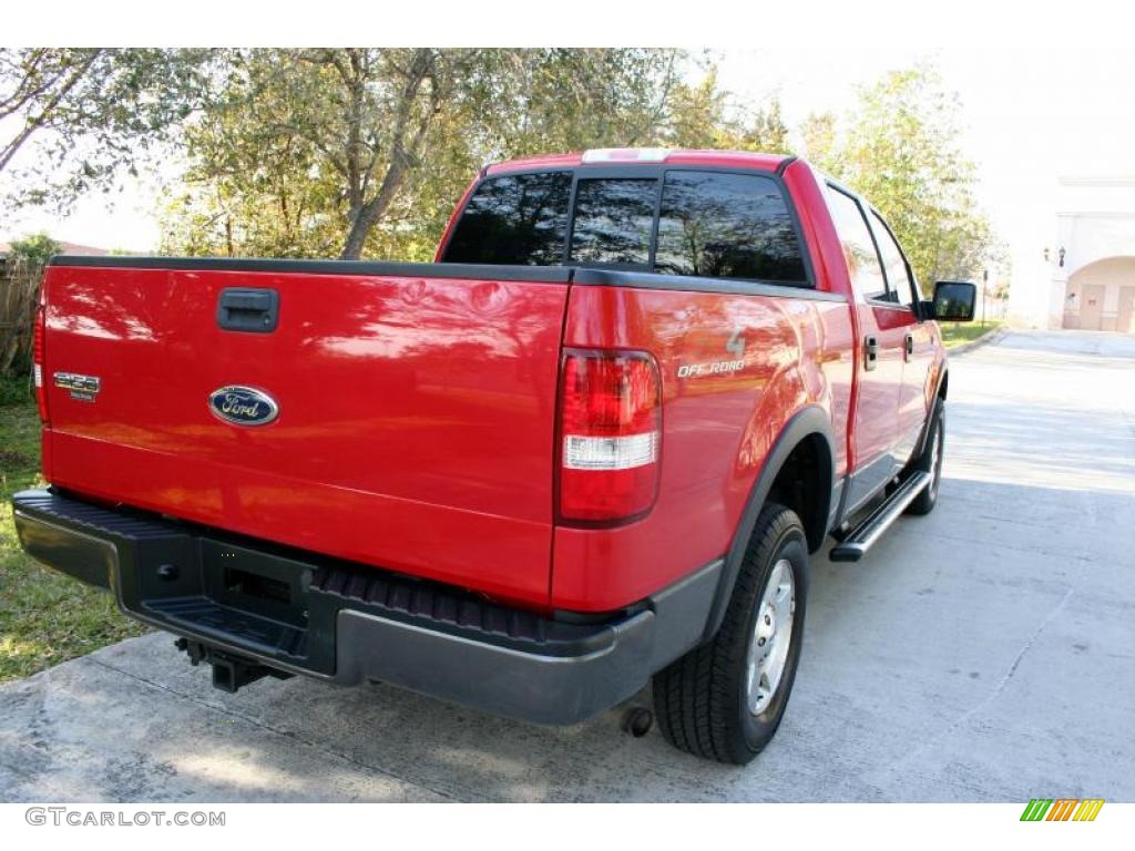 2004 F150 FX4 SuperCrew 4x4 - Bright Red / Black/Medium Flint photo #18