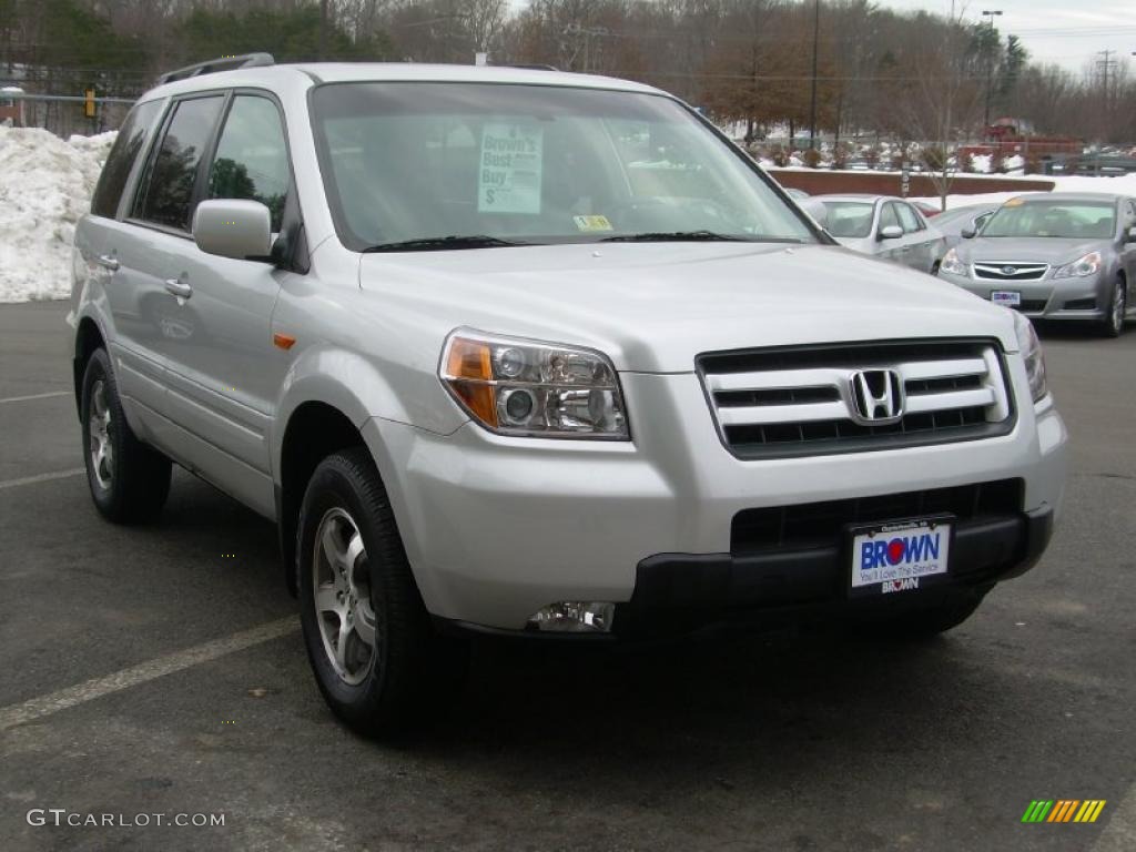 2007 Pilot EX-L 4WD - Billet Silver Metallic / Gray photo #1