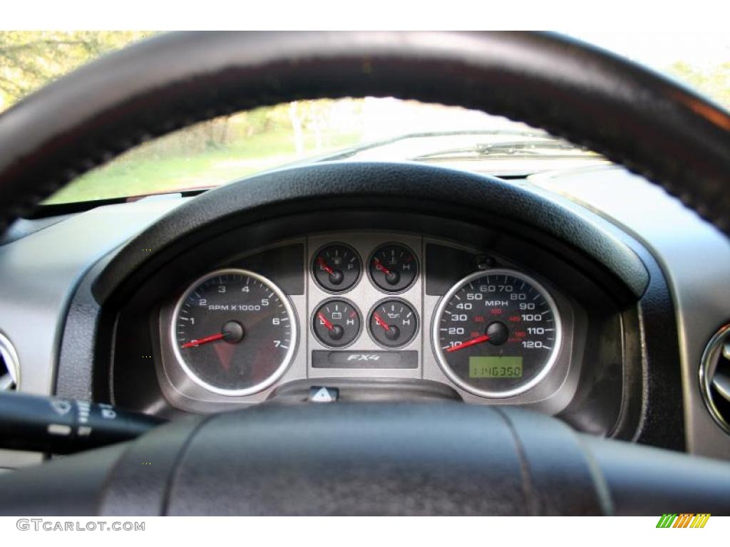 2004 F150 FX4 SuperCrew 4x4 - Bright Red / Black/Medium Flint photo #70