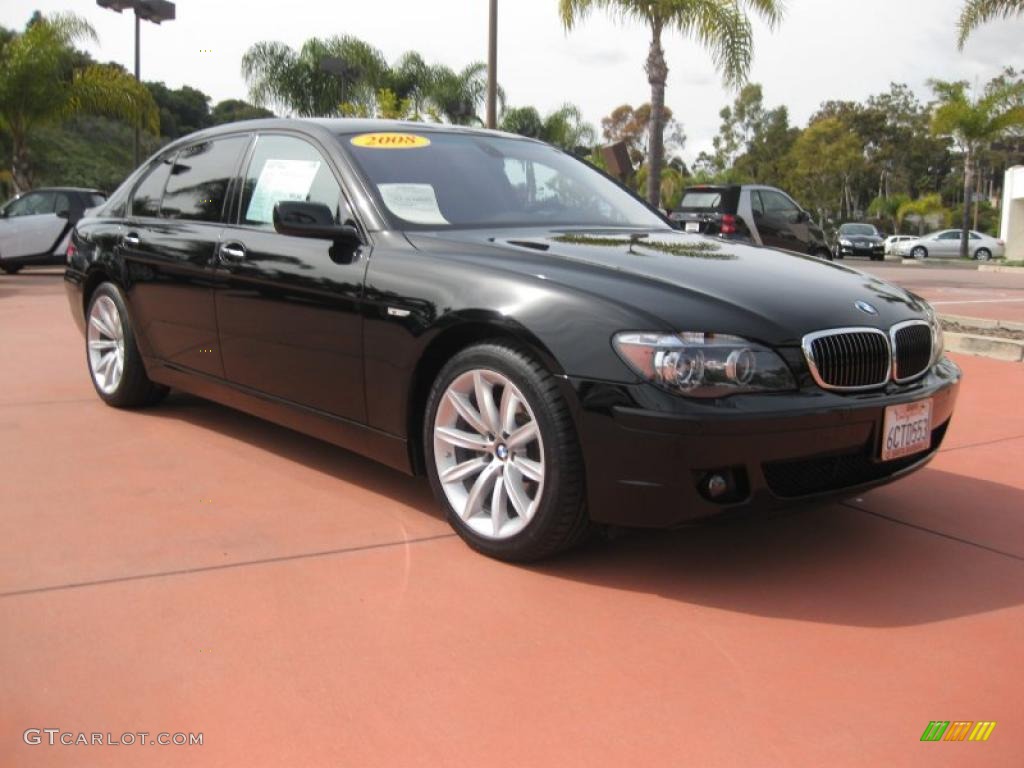2008 7 Series 750Li Sedan - Jet Black / Black photo #3