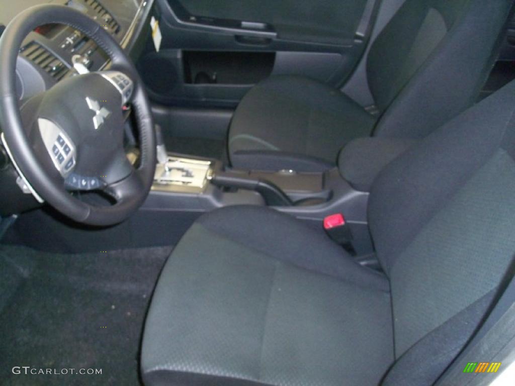2010 Lancer GTS - Wicked White Metallic / Black photo #2
