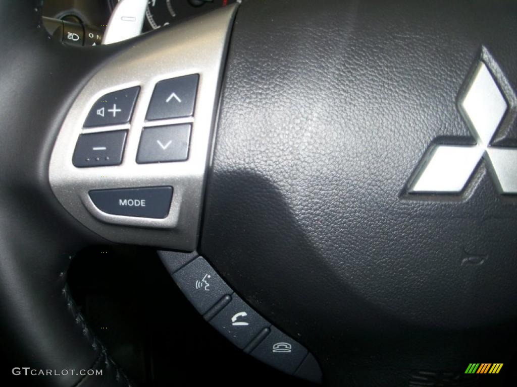 2010 Lancer GTS - Wicked White Metallic / Black photo #5