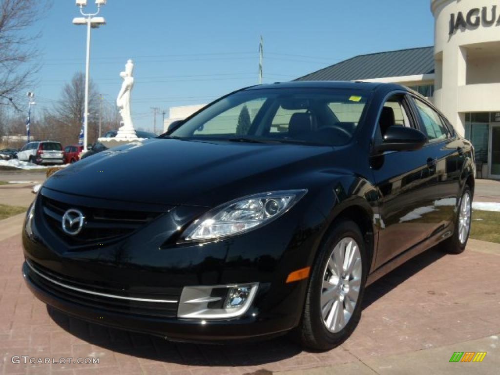 2009 MAZDA6 i Grand Touring - Ebony Black / Black photo #1