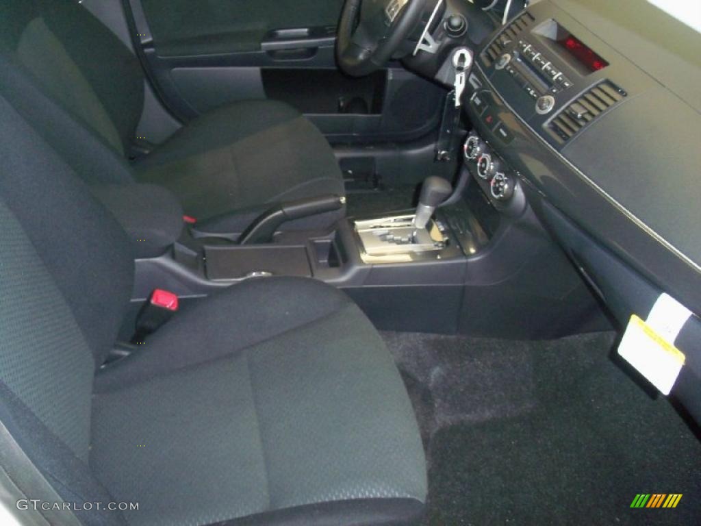 2010 Lancer GTS - Wicked White Metallic / Black photo #21