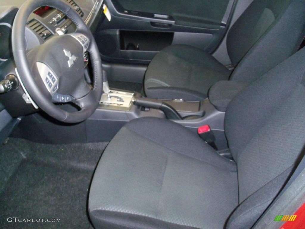 2010 Lancer GTS - Rotor Glow Orange Metallic / Black photo #2