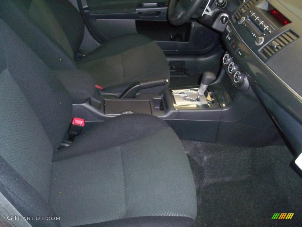 2010 Lancer GTS - Rotor Glow Orange Metallic / Black photo #22