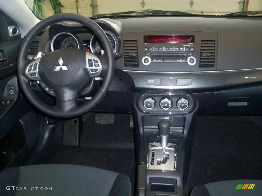 2010 Lancer GTS - Rotor Glow Orange Metallic / Black photo #24