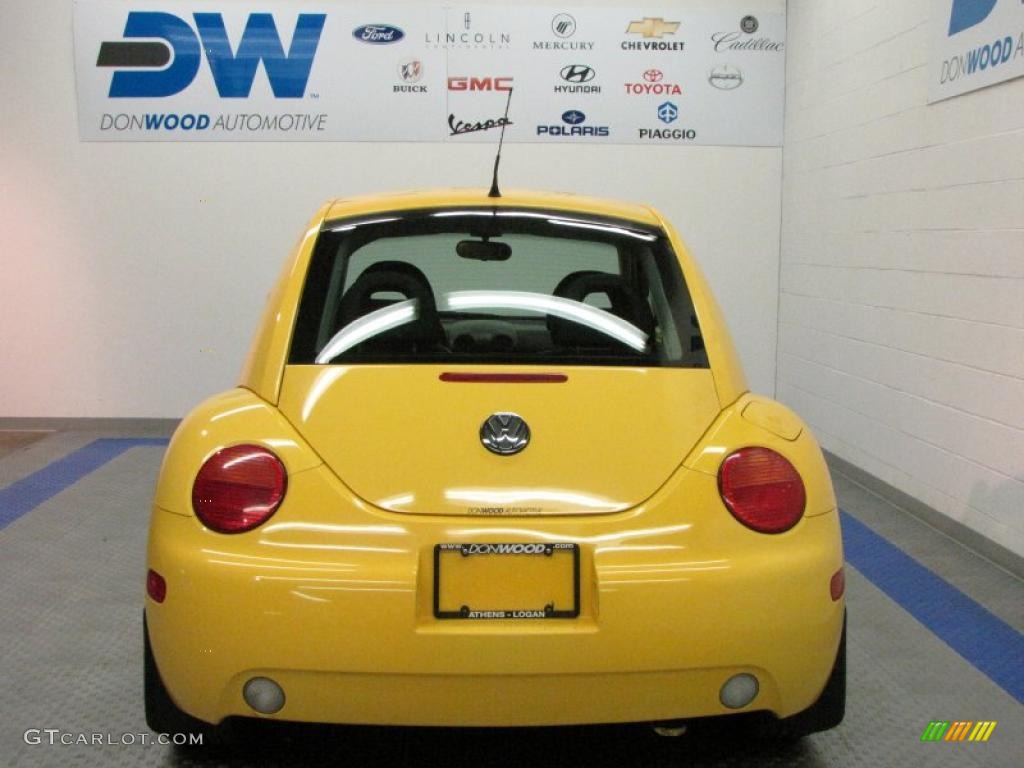 2000 New Beetle GLS 1.8T Coupe - Yellow / Black photo #8