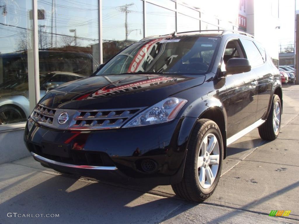 2006 Murano S AWD - Super Black / Cafe Latte photo #3