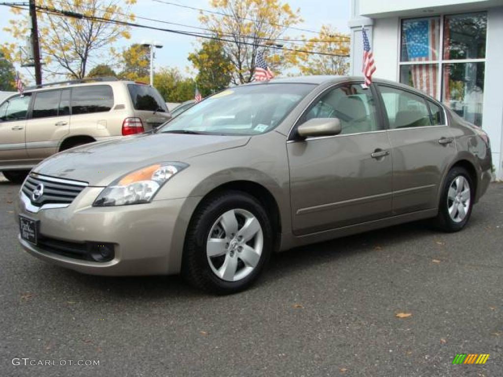2007 Altima 2.5 S - Pebble Beach Metallic / Blond photo #3