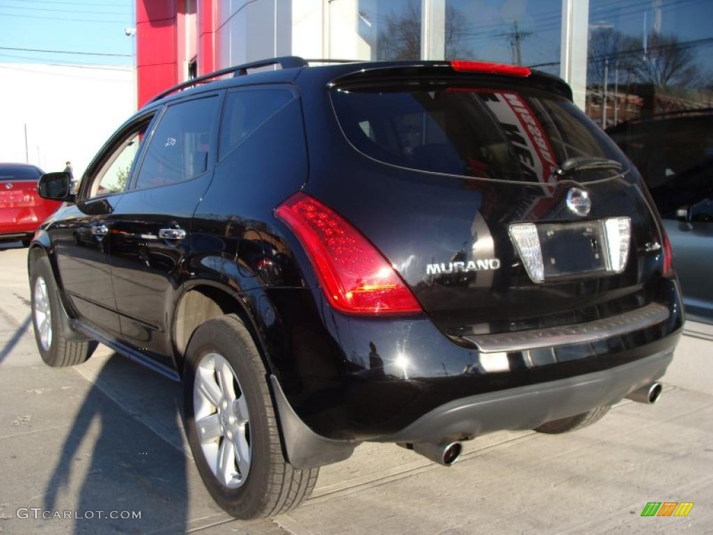 2006 Murano S AWD - Super Black / Cafe Latte photo #5