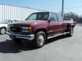 1994 Dark Hunt Club Red Metallic GMC Sierra 3500 SL Extended Cab #26778044