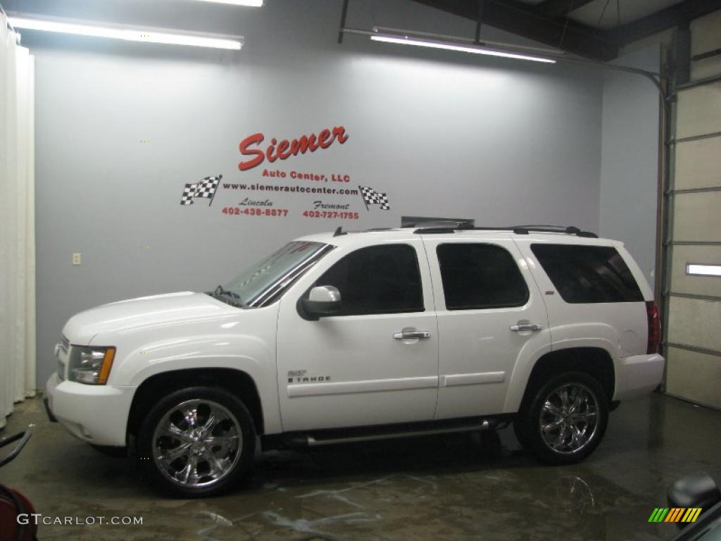 2007 Tahoe Z71 4x4 - Summit White / Ebony photo #2