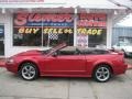 2001 Laser Red Metallic Ford Mustang GT Convertible  photo #1