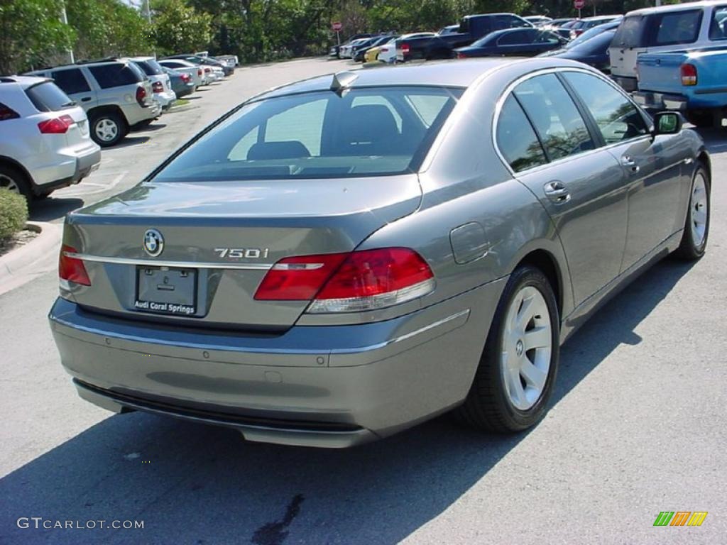 2006 7 Series 750i Sedan - Sterling Grey Metallic / Black/Black photo #5