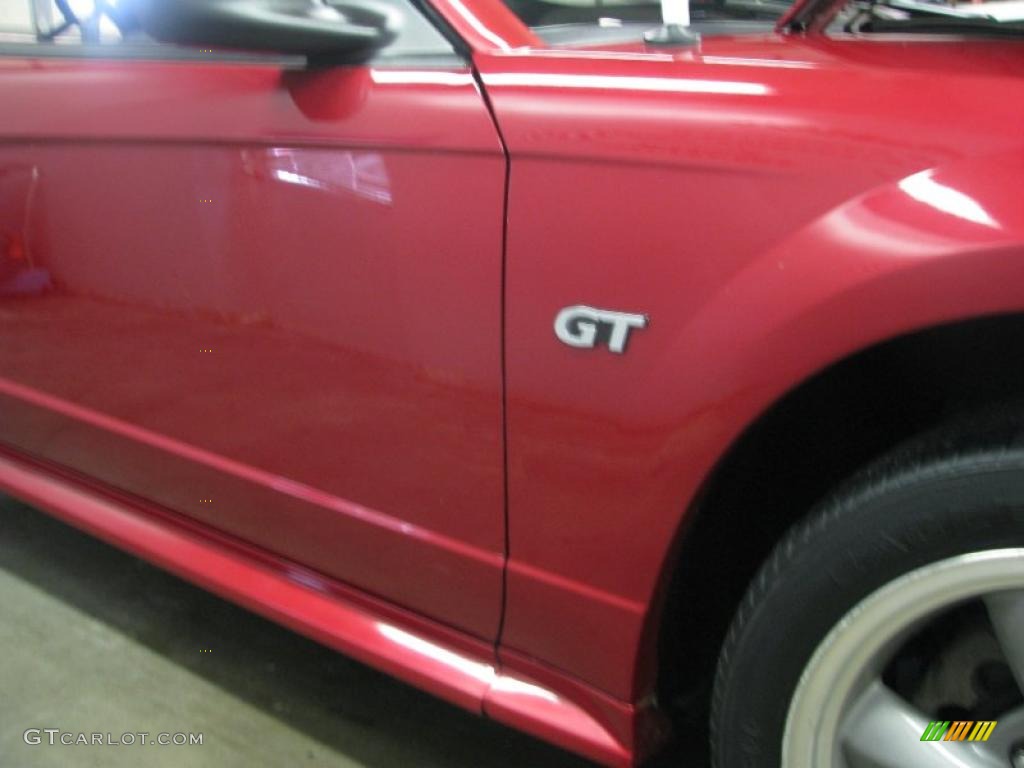 2001 Mustang GT Convertible - Laser Red Metallic / Dark Charcoal photo #27