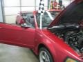 2001 Laser Red Metallic Ford Mustang GT Convertible  photo #34