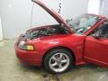 2001 Laser Red Metallic Ford Mustang GT Convertible  photo #35