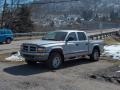 2002 Bright Silver Metallic Dodge Dakota SLT Quad Cab 4x4  photo #1