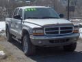 2002 Bright Silver Metallic Dodge Dakota SLT Quad Cab 4x4  photo #3