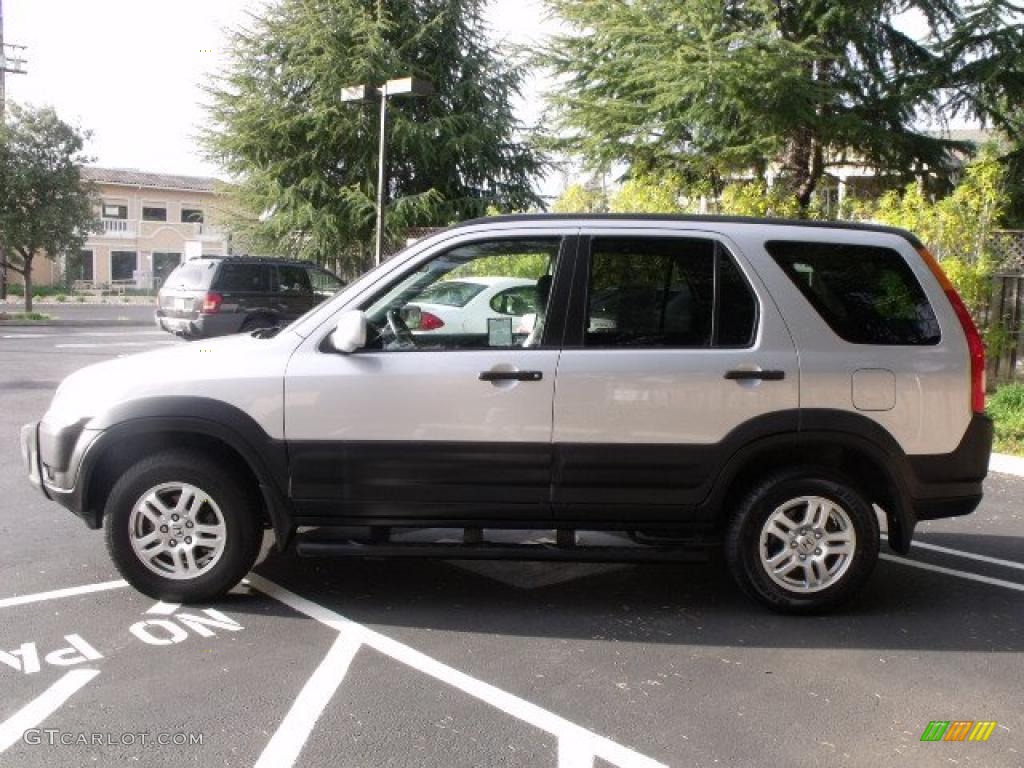 2002 CR-V EX 4WD - Satin Silver Metallic / Black photo #4