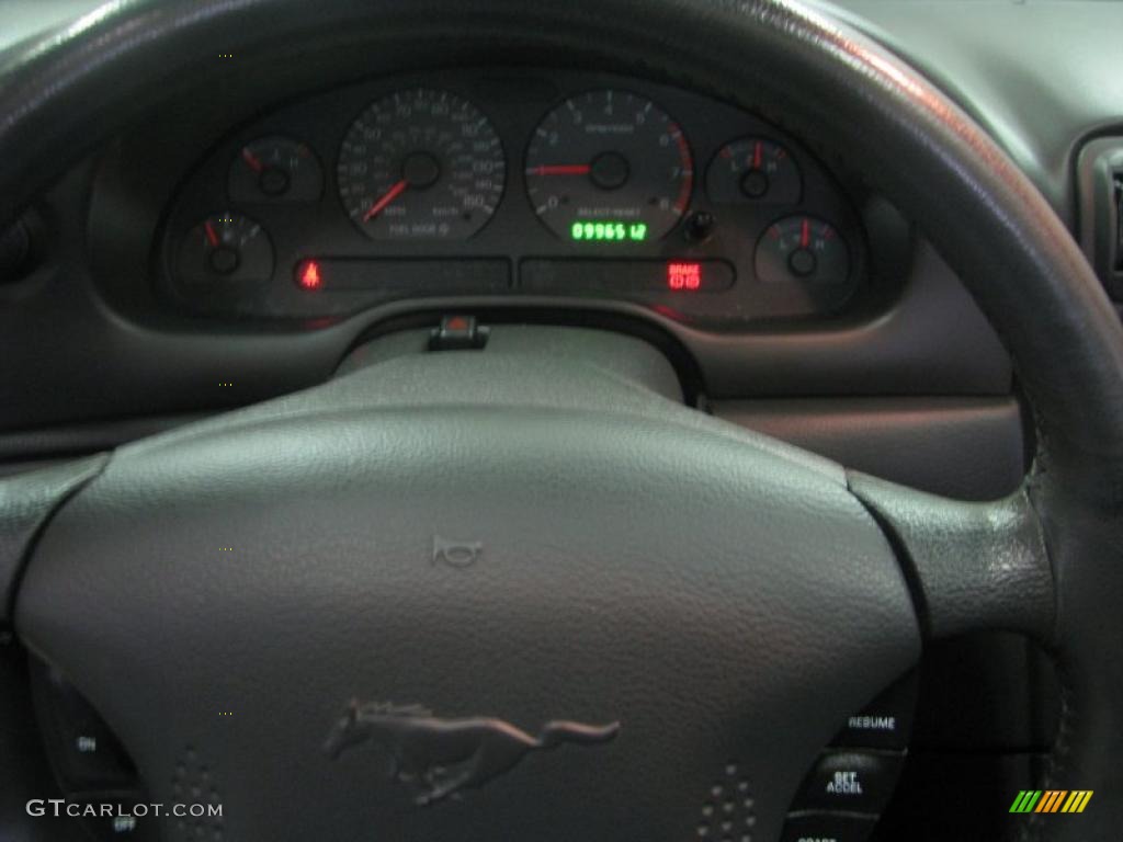 2001 Mustang GT Convertible - Laser Red Metallic / Dark Charcoal photo #50