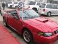 2001 Laser Red Metallic Ford Mustang GT Convertible  photo #54