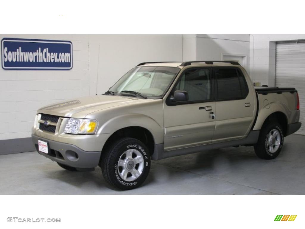 2002 Explorer Sport Trac 4x4 - Harvest Gold Metallic / Dark Graphite photo #1