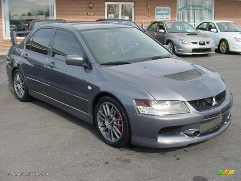 2006 Lancer Evolution IX MR - Graphite Gray / Black Alcantara photo #1